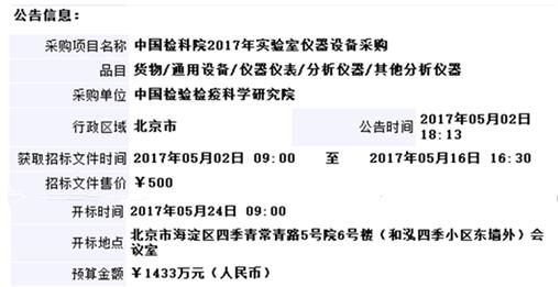采購(gòu)公告信息